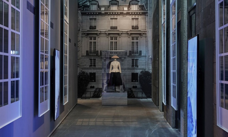 Installation view of the world-premiere exhibition The House of Dior: Seventy Years of Haute Couture at the National Gallery of Victoria, Melbourne, Australia. Photo: Sean Fennessy