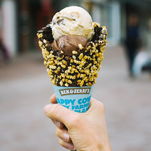 Ben and Jerrys, Ice cream, Dipped Waffle Cone, On The List Melbourne