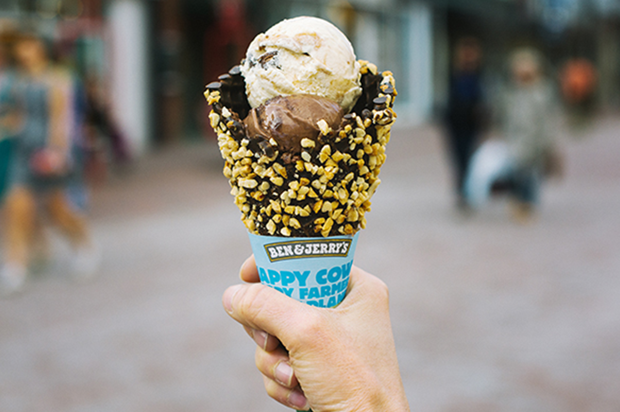 Ben and Jerrys, Ice cream, Dipped Waffle Cone, On The List Melbourne